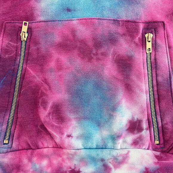 Aviator Nation Ninja Pullover Hoodie Tie Dye Unisex Size Medium Blue Purple - Picture 10 of 16